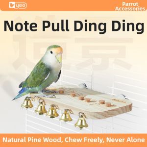 Yee | Parrot Music Note Stand Toy Resting Platform Feeding Cage Accessories