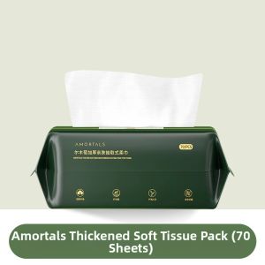 AMORTALS | Thickened Facial Towels Rolls Disposable Facial Cleansing Towels for Mothers And Babies AMORTALS Cotton Soft Towels 70 Sheets