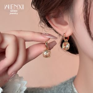 WENXI | Elegant and Rare Zircon Earrings Amber