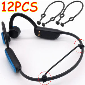 12PCS Anti-lost Earhooks for Hanging Neck Earphone Sports Headphones Portable Silicone Anti-drop Ear Hook Protective Straps