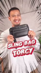 EVERNEXT - TAS SELEMPANG KULIT PRIA ANTI AIR SLING BAG TORCY WATERPROOF CLUTCH BAG PRIA ANTI AIR
