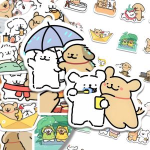 Daily Life Stickers of Cute Cartoon Dogs Decorative Notebook Adhesive Stamps for Journaling Business Supplies Culture Goods