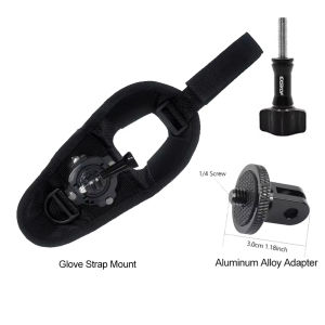 Glove Wrist Strap Mount 360° Rotatable for GoPro Hero 13 12 11 10 9 Adjustable Palm Hand Holder for Action Camera POV Vlogging