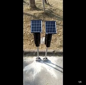 P GSM Sim Card 60 Meter Solar Radio Alarm Outdoor Infrared Anti-Theft Perimeter Alarm Wireless Infrared Detector 10010