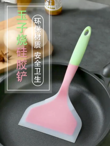 Silicon Cooking Spatula Heat Resistant Turners Fried Egg Shovel Kitchen Scraper Non-stick PanTurners Pro Home Cooking Utensils ( Random Color)