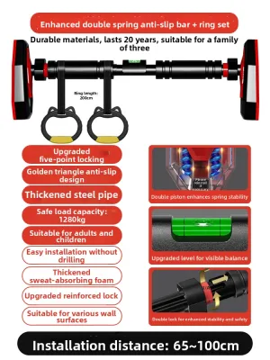 LIWAN | Indoor Home Use Kids No-Drill Door Mounted Pull Up Bar