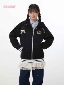 Gbiaior | Lovelock Autumn Winter New Baseball Jacket Sweet Style