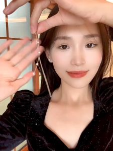 Good 999 S925 Silver Fashional Temperament Pearl Tassel Long Earrings Personalized Design Earrings ES6097