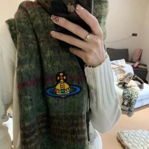 ผ้าพันคอไหมพรมปักลายฤดูหนาวสำหรับผู้หญิง ผ้าพันคอไหมพรมหนา อบอุ่น สไตล์เกาหลี ผ้าพันคอสีขาว ผ้าพันคอแบบใหม่