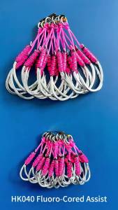 Móc Câu Phụ Trợ Jigging Kim Loại Cao Cấp TEASER 2PC HK040 Phát Sáng UV Dùng Cho Dây PE Câu Cá Pike Câu Cá Biển Mặn Có Ngạnh.