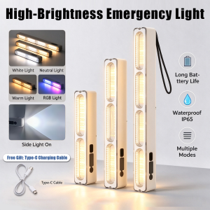 CANMEIJIA LED 4 Color Rechargeable Emergency Portable  Outdoor Camping Light Long Lasting