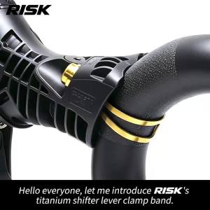 Risk | Risk Bicycle Shifter Lever Clamp Band Screw Bolt Titanium Alloy Bolt Screws Set Fit for Partial Shimano/Sram Shifter Lever Parts