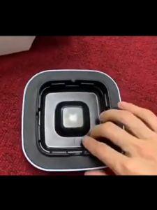 Asbak Pembersih Udara Ion Negatif Kreatif Filter Pemurni untuk Menghilangkan Bau Asap Aromaterapi Mengurangi Asap - Gray