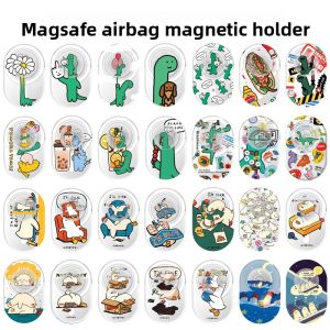 Magsafe Dinosaur Magnetic Absorption Phone Holder Ring Stand Womens Style Mens Style Airbag Support Cute Duck Universal Use