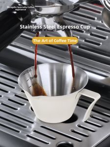 MONGDIO | Espresso Coffee Measuring Cup Stainless Steel Oz