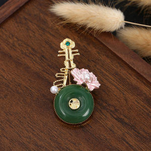 2024 New Style Creative Gourd Brooch Pin Versatile Suit Accessory High-End Feeling Ethnic Style Womens Fashion Jewelry