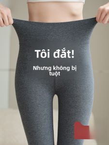 MiiOW | Quần lót cotton lông cừu ấm áp dành cho nữ cạp cao co giãn ôm vừa vặn quần dài mùa thu đông mới về chất liệu cotton nỉ