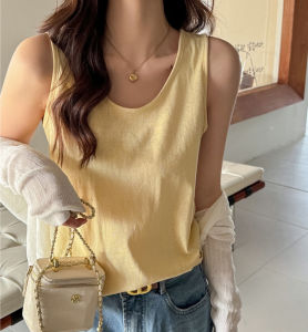 Casual Loose Women Korean Camisole Soft Summer Breathable Tank Top All-Match Trendy Sleeveless Streetwear Sport Commute Clothing