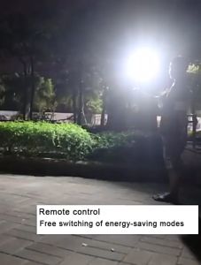 Slamp 50000W Solar Light Outdoor Waterproof LED Heavy Duty solar lights with solar panel Intelligent Light Control solar garden lights Large Battery Capacity White Light solar flood light with Remote Control for Garden Balcony Street Garage