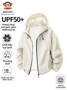 Paul Frank | Áo Khoác Chống Nắng Có Mũ Dành Cho Đôi Lõng Thanh Seda Khô Nhanh