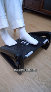 ที่วางเท้า วางเท้าใต้โต๊ะ ปรับระดับสูงต่ำได้ 6 ระดับ พร้อมลูกกลิ้งนวด ที่วางเท้าเพื่อสุขภาพ ที่วางเท้าพกพา เกาเท้า ที่วางเท้าพกพา เกาเท้า Adjustable Footrest