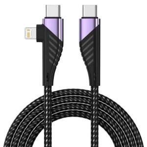 Cáp Sạc Nhanh USB Type C 2 Trong 1 Hỗ Trợ PD Tương Thích Với iPhone 17/16/15 Max MacBook iPad Xiaomi - Dây Sạc Bền Bỉ