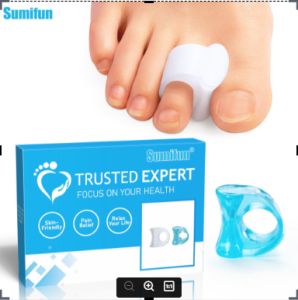1 Pair Toe Separators Toe Silicone Bunion Guard Foot Care Orthopedic Finger Toe Separator Correction Pad Foot Care Tool