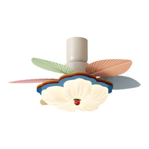 QINGYAO | Eye-Protective Dopamine Colorful Flowers Fan Light