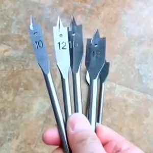 Bộ 6 mũi khoan đuôi cá khoét gỗ lỗ tròn chuôi lục giác chuyên dụng nhiều kích thước
