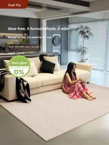 Formaldehyde Free Easy Clean Non Adhesive Luxury Waterproof Stain Resistant Living Room Carpet