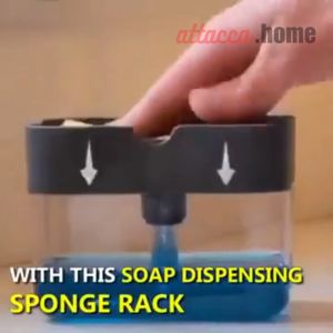 Dispenser Spons Sabun Cuci Piring Cair Tekan Dishwasher Pencet Tempel Peralatan Dapur Aesthetic Murah