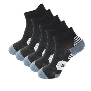 3Pairs Professional Sports Fitness Socks Towel Bottom Non-Slip Running Sock Men Women Short Quick-Drying Basketball Training Sox