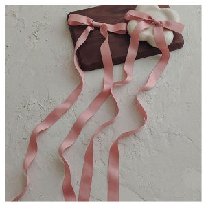 White Ballet Style Ribbon Butterfly Knot Hair Clip Ball Head High Sensation Spring Clamp Hair Card Female Accessories