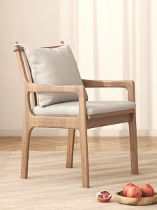 เก้าอี้ทานอาหารไม้แท้ White Ash สำหรับบ้าน ห้องสมุด ห้องนั่งเล่น ร้านกาแฟ โซฟา คอมพิวเตอร์ ที่นั่งแบบลำลอง เก้าอี้สำหรับคอมพิวเตอร์