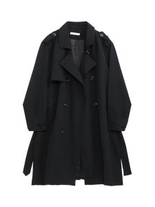 Joinboy Mens Long over Knee Coat Tall High Street Fashion Hepburn Style Windbreaker Loose Fit Polyester Fiber Autumn Coat