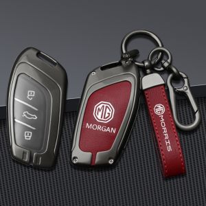 เคสการแก้ไขเดียวกับสังกะสีอัลลอยด์เคสหุ้มพวงกุญแจที่วางรีโมทโซ่โลหะ MG6 MG5 MG3 EZS HS PHEV EP EP EP EP RX5 Maxus 9