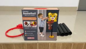 Champion Basketball Mainan Ring Basket Ball / Tiang Bola Basket Anak Karakter Animal Hewan