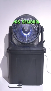 Portable Mist Spray Fan Air Cooler Rechargeable Kipas 20000mAh Outdoor Camping Cooling fan 10L portable bucket fanusb charging camp tent fan multi-color light