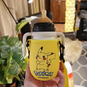 Insulated Straw Bottle Cup Cover Baby Toddler Feeding Water Cup Bag Learning to Drink Cup Strap Water Bottle Protector Anti-Fall