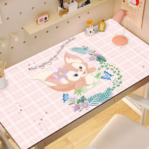 Linabell Linabell Rubber Leather Table Mat Desk Study Table Kids Student Desk Mat Customizable