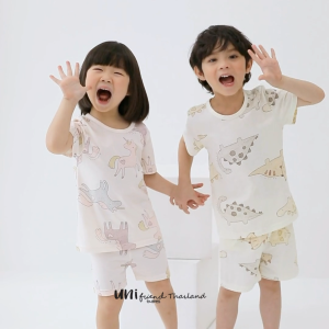 ชุดเสื้อแขนสั้นและกางเกงขาสั้น 25ss Organic Cotton 5