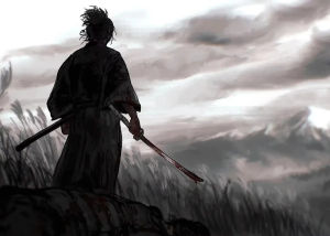 Bandai | Japan Anime Figure Samurai Oil Painting By Numbers Home Decor Modern Wall Decor for Living Room Bedroom Gift No Frame