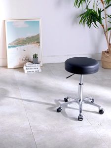 Reception Bar Chair Backrest Lab Assembly Line Round Stool Manicure Bench Rotating Barber Lifting Beauty Salon Chair