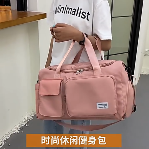 Large Capacity Travel Duffel Bag With Shoe Pocket Waterproof Compartment Hand Bag High Quality Oxford Sport Fitness Bag
