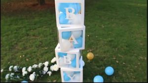 Letter Sticker Only - 30x30cm Transparent Letter Digital Wedding Balloon Birthday Party Decoration Kids Balloon Packing