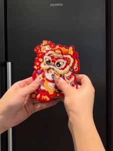 8PCS 2026 New Years Horse Fridge Magnets Cartoon Creative Soft Rubber Magnetic Stickers New Year Scene Decoration Props