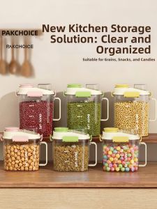 PAKCHOICE | Sealed Airtight Pest Proof Storage Container For Rice Flour Grains