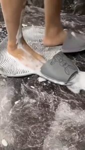Anti-Slip Bionic Foot Massage Bath Mat 🛁 Tikar Mandi Urut Kaki - Cawan Sedutan Bionik Alatan Selamat