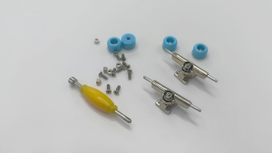 Mini Fingerboard Accessories Kit with Bearing Wheels Trucks Screwdrivers Nut Screws for Repair Practice Maintenance