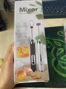 Máy Đánh Tạo Bọt Cà Phê Automatik Đánh Cafe Trứng Mini Sạc Điện Cầm Tay 3 Tốc Độ 2 Đầu Mịn